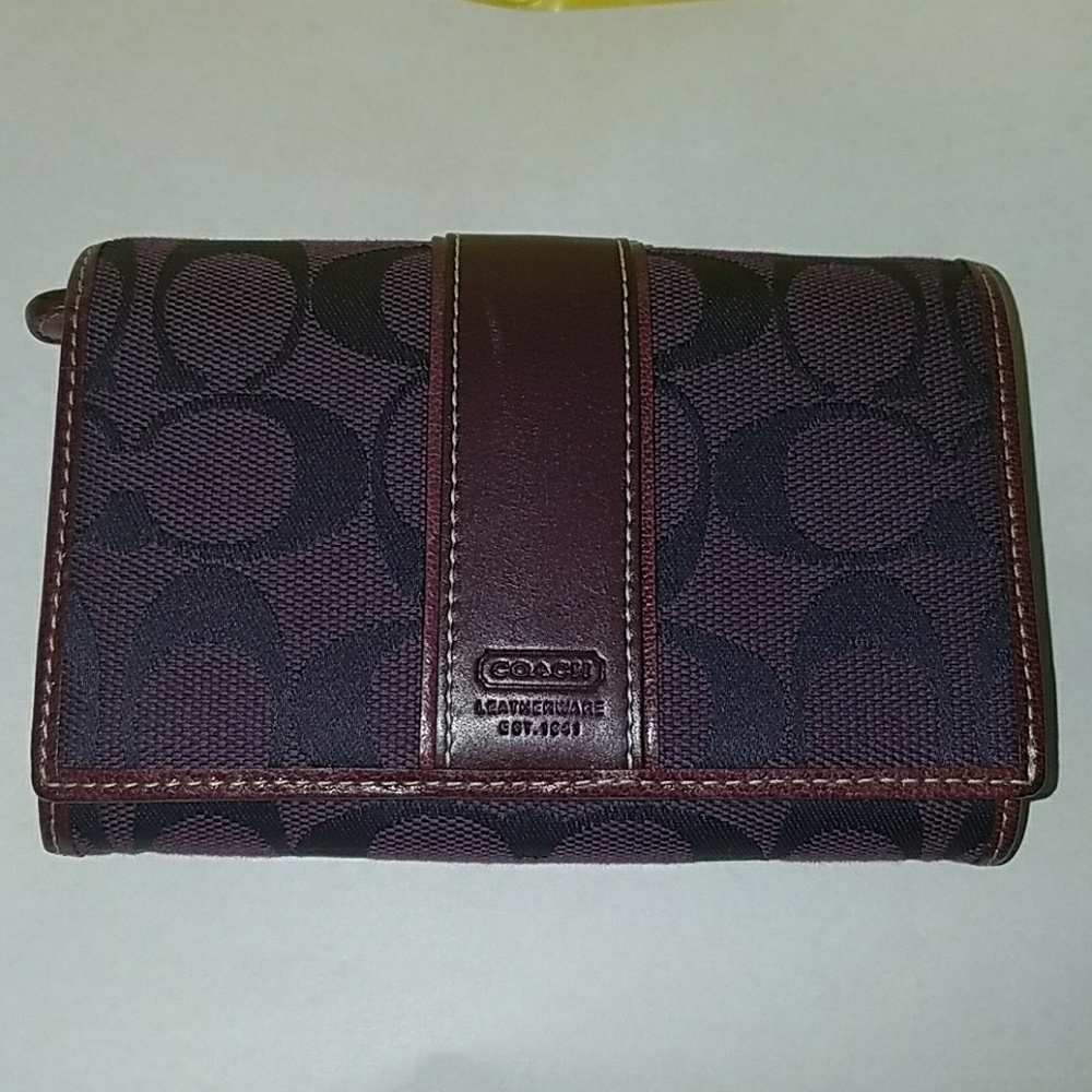 Purple Coach Wallet